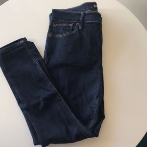 Express Dark Wash MidRise legging Jeans, 8R